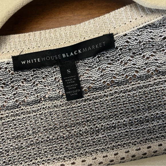 White House Black Market Cardigan Sweater Jacket Gray - Picture 4 of 7